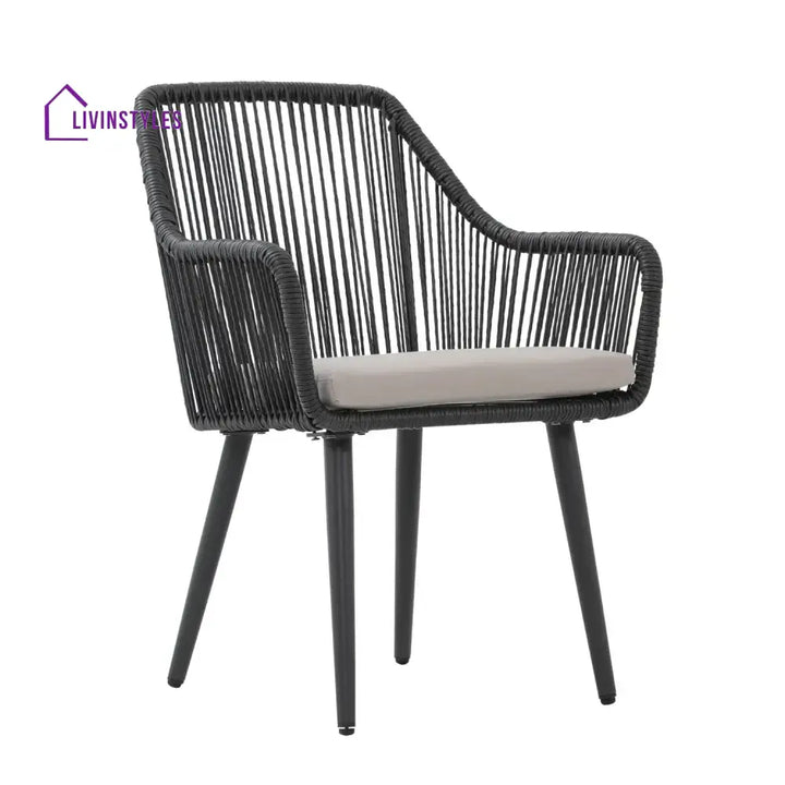 Yolanda 2-Piece Outdoor Rope Patio Dining Chairs - Dinning Chairs