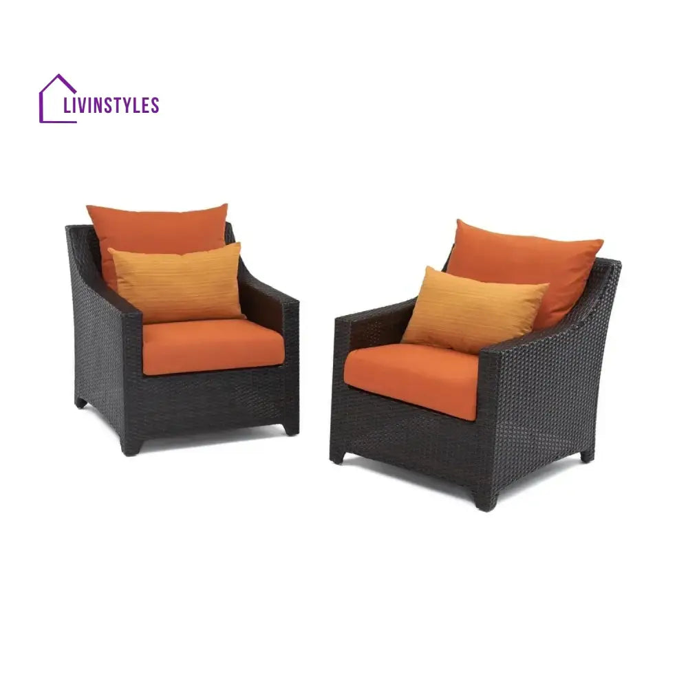Yordanos All Weather Outdoor Wicker Garden L-Shape Sectional Conversation Set - Sofa Set