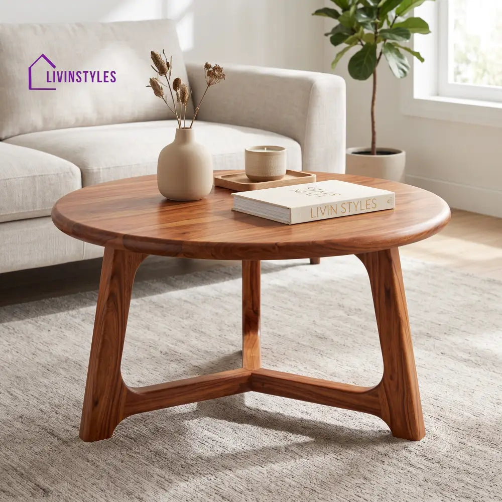 Ysé Wooden Coffee Table for Living Room | Tea Table | Teapoy | Center table
