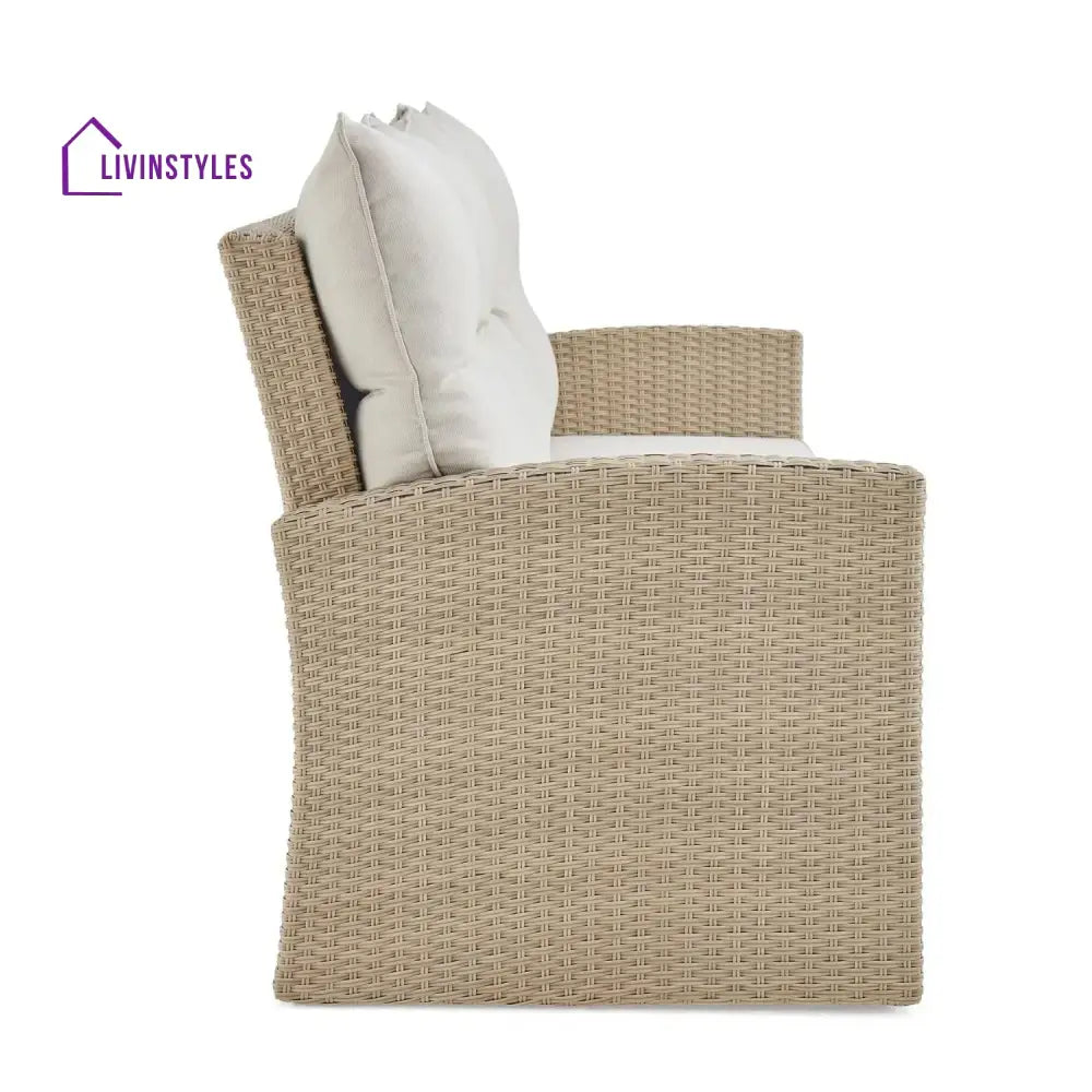 Yue 3-Seater Outdoor Rattan Wicker Patio Sofa - Sofa Set