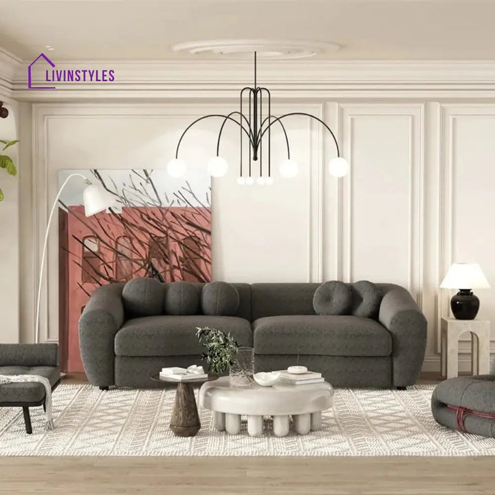 Yulia 3 Seater Sofa for Living Room Grey