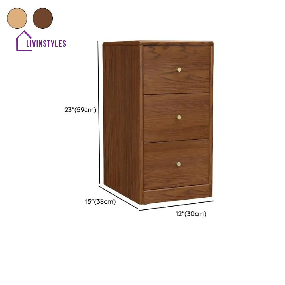 Yulia Solid Walnut Wood Chest of Drawers for Luxury Homes