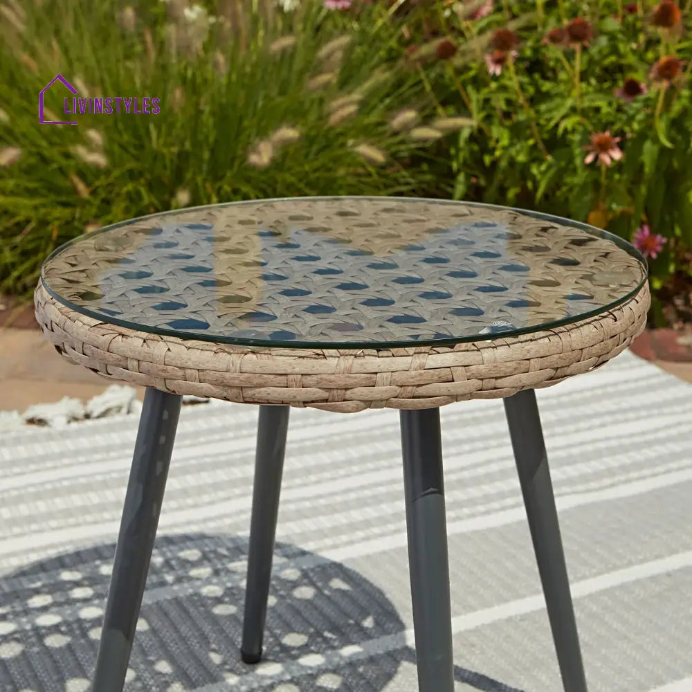 Yuri Outdoor Patio Seating Set 2 Chairs and 1 Table Set (Honey) - Coffee Table Sets