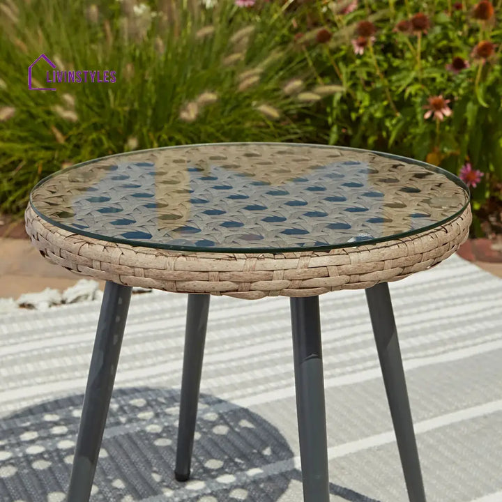 Yuri Outdoor Patio Seating Set 2 Chairs and 1 Table Set (Honey) - Coffee Table Sets