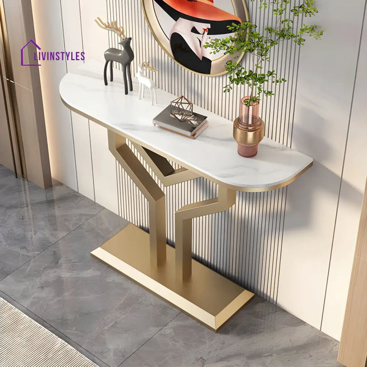 Yuri Stainless Steel Console Table for Living Room