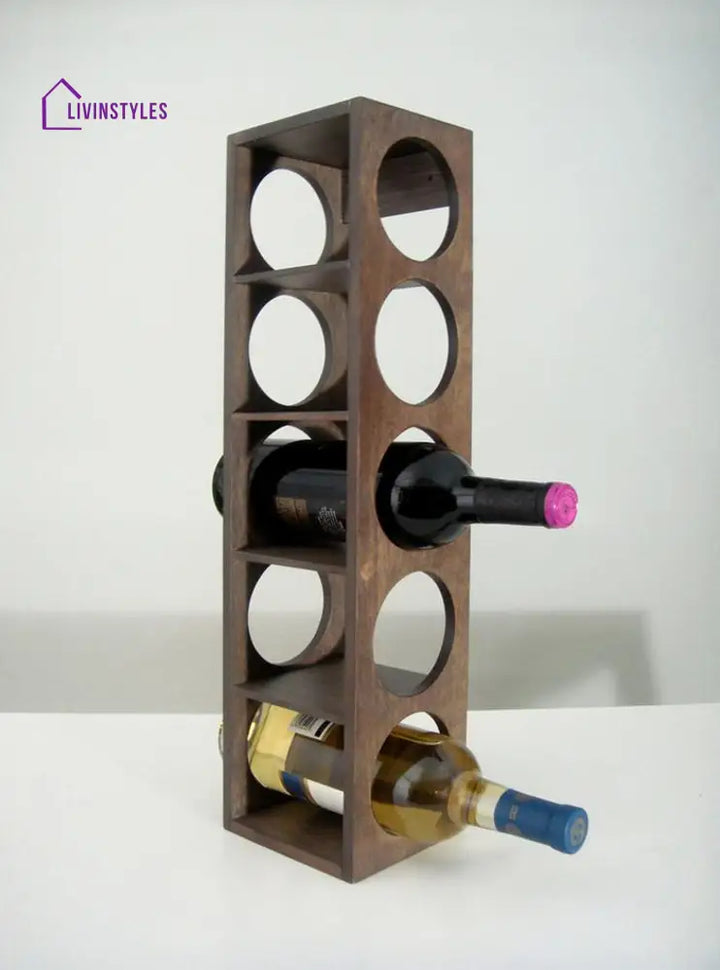 Yurii Solid Sheesham Wood Wine Rack Bar