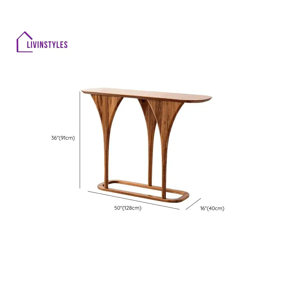 Yush Solid Wood Living Room Console Table