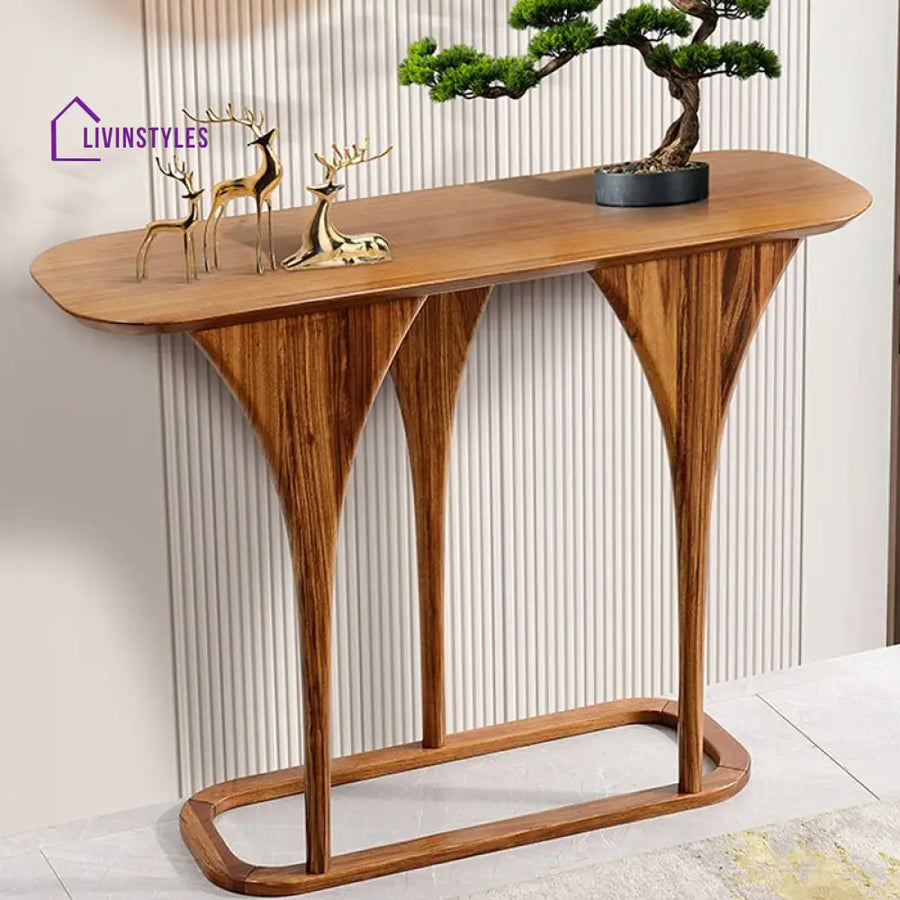 Yush Solid Wood Living Room Console Table