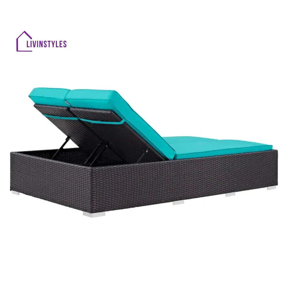 Yuthika Outdoor All-Weather Rattan Wicker Chaise Lounge Chair Set of 2 - Lounger Set