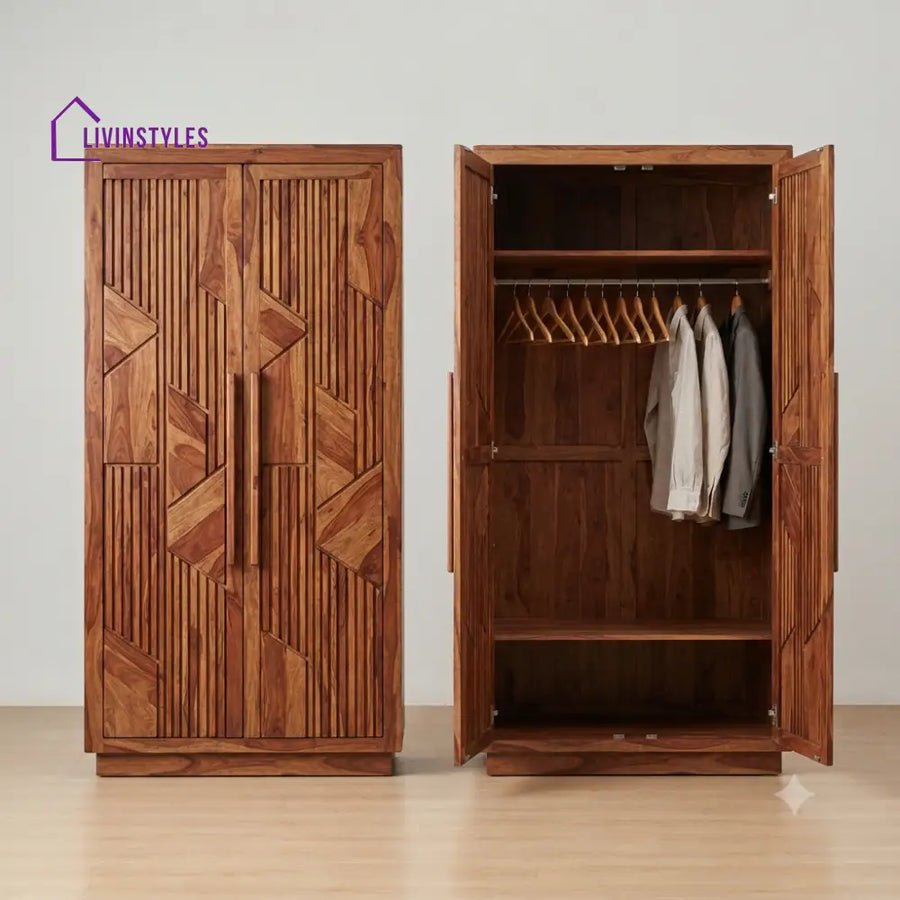 Yutika Wooden Wardrobe for Clothes | Cupboard for Clothes