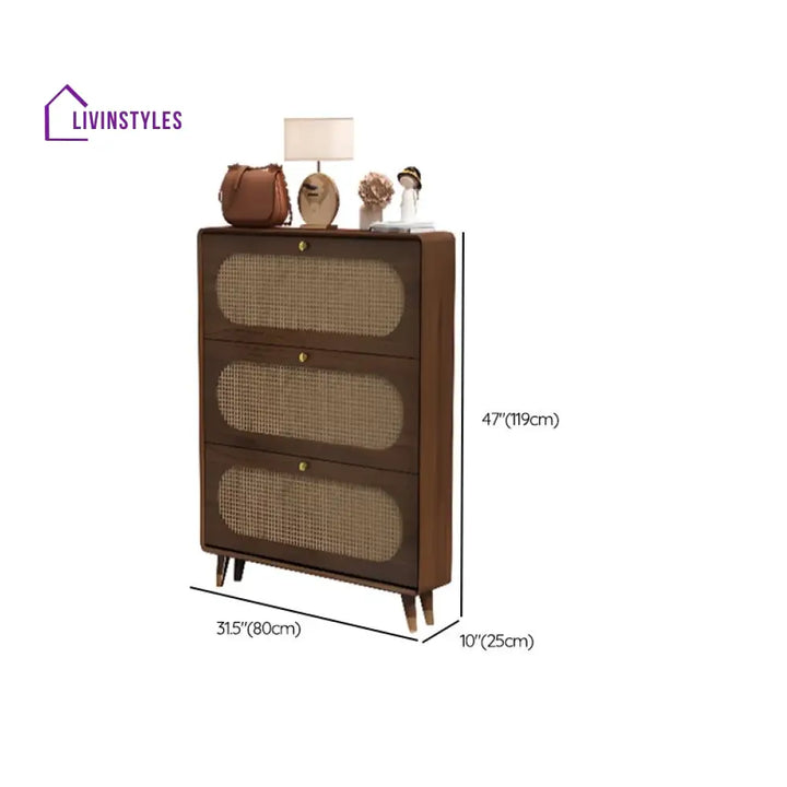 Yuvraj Solid Wood Shoe Rack for Hallway