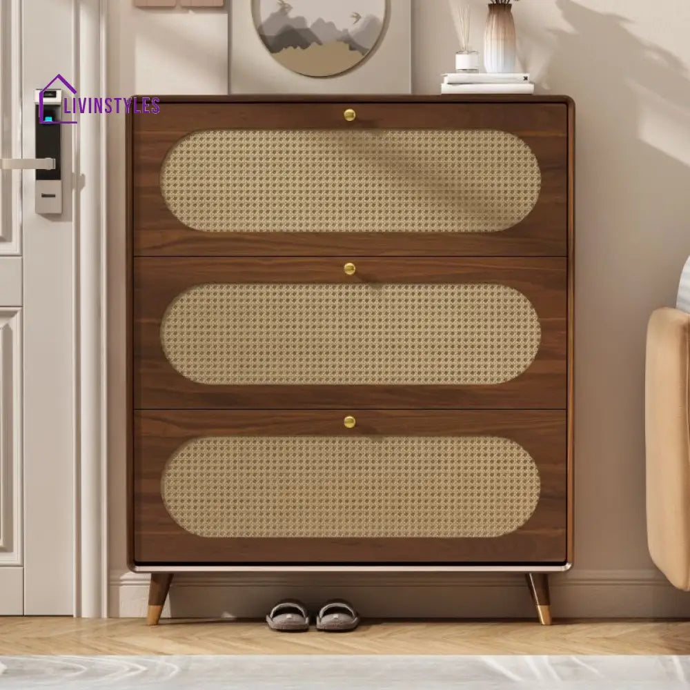 Yuvraj Solid Wood Shoe Rack for Hallway