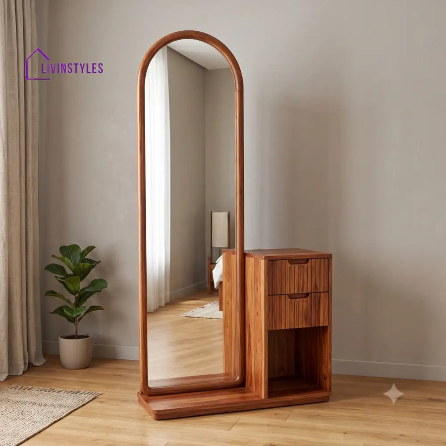 Yvette Premium Solid Wood Dressing Table for Bedroom | New Designer Dressing Unit