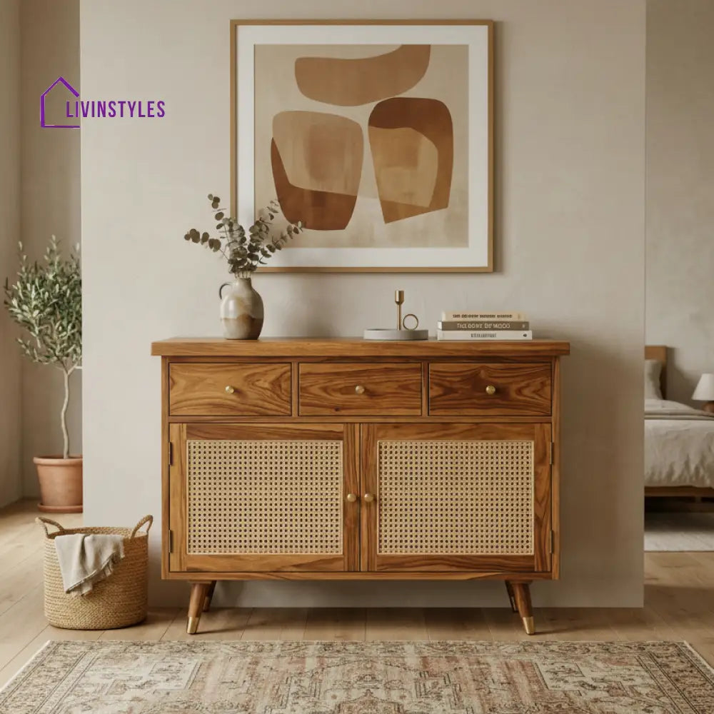 Zachary Solid Sheesham Wood Chest Of Drawers for Living Room | Bedroom