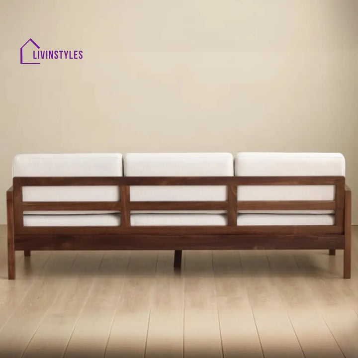 Zahar Solid Wood 3 Seater Sofa for Living Room