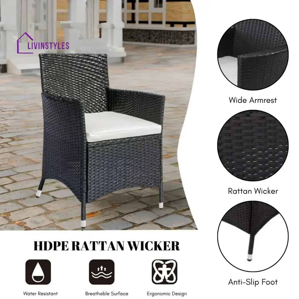 Zahara 7-Piece Outdoor Rattan Wicker Dinning Table Set - Dining Set