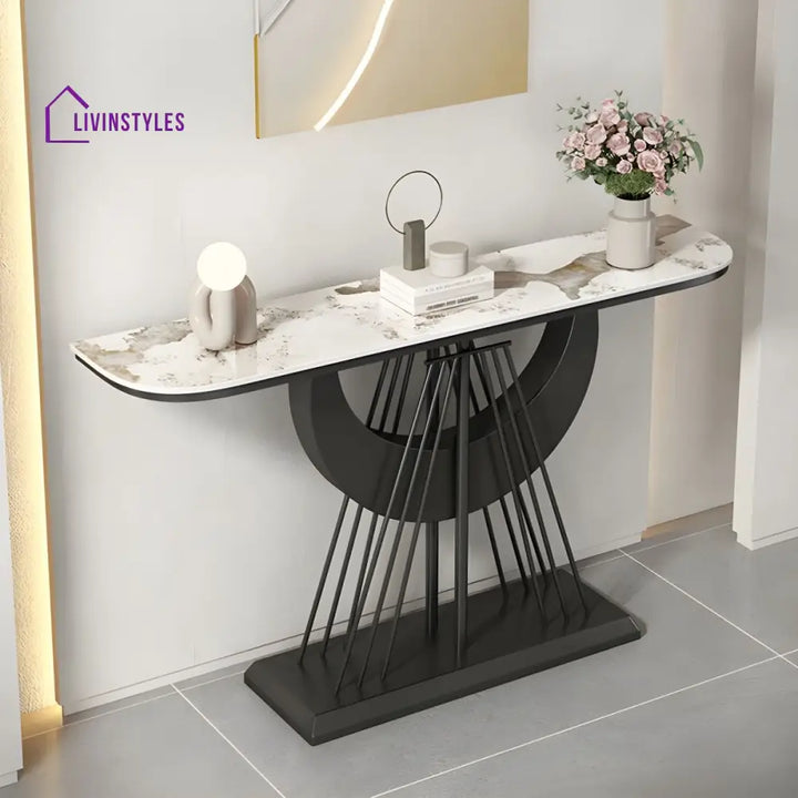 Zaidan Stainless Steel Living Room Console Table
