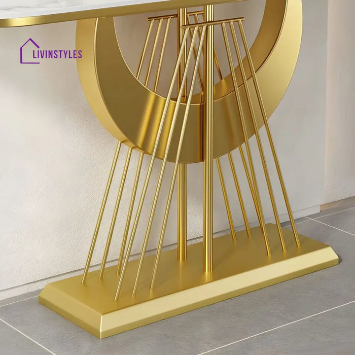 Zaidan Stainless Steel Living Room Console Table