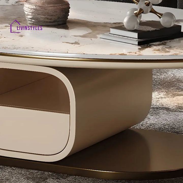 Zara Stainless Steel Frame Coffee Table for Living Room
