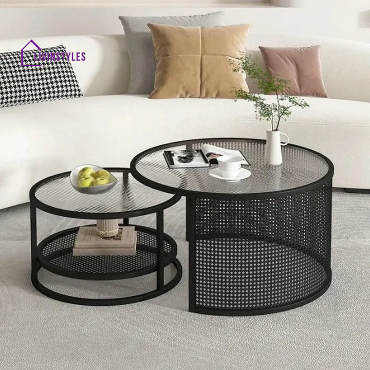 Zarnika Stainless Steel Frame Coffee Table for Living Room