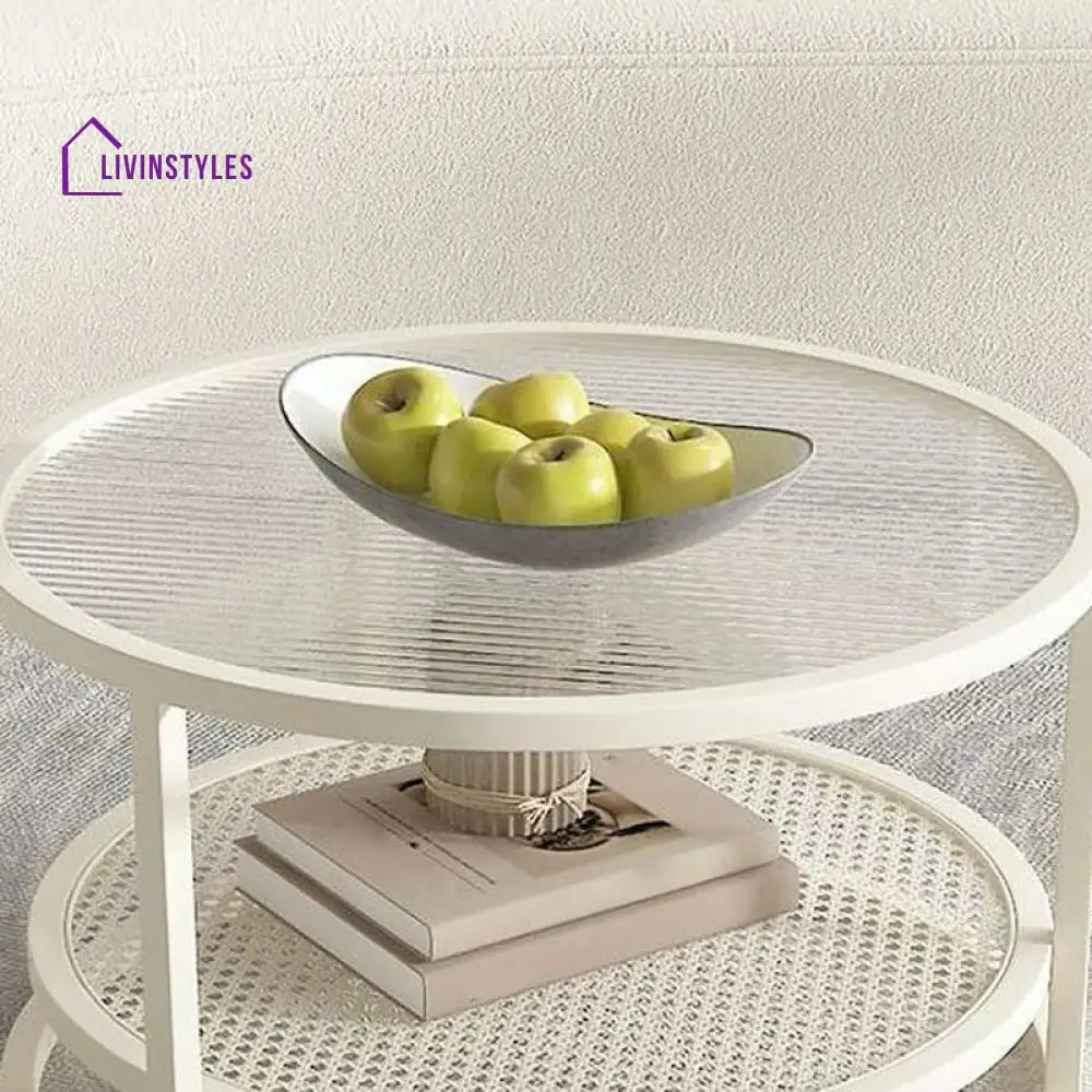 Zarnika Stainless Steel Frame Coffee Table for Living Room