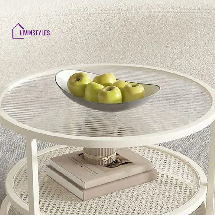 Zarnika Stainless Steel Frame Coffee Table for Living Room