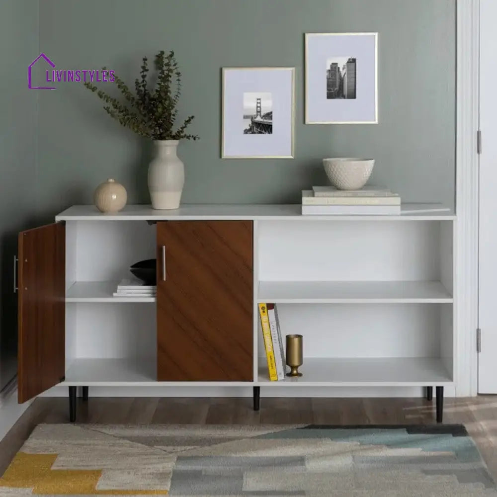 Zaylee Wooden Finish Tv Unit Stand for Living Room