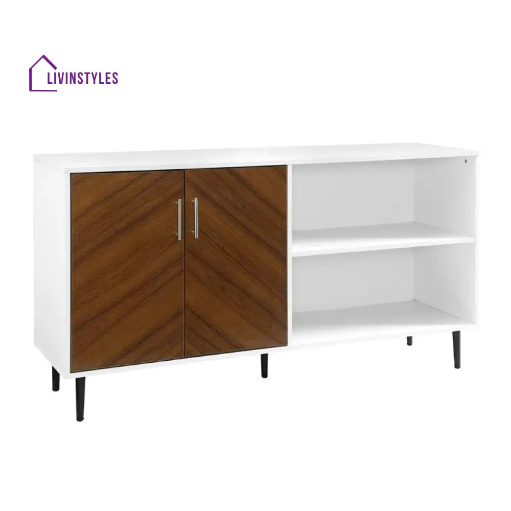 Zaylee Wooden Finish Tv Unit Stand for Living Room