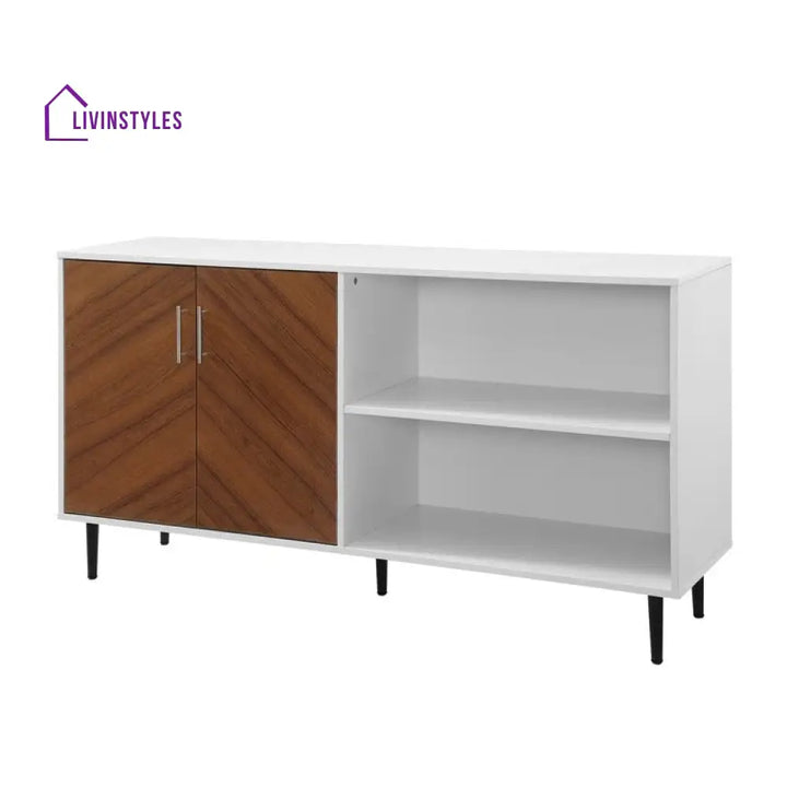 Zaylee Wooden Finish Tv Unit Stand for Living Room