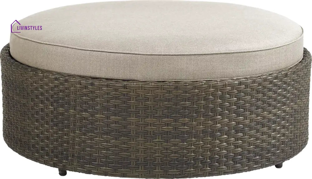 Zea Outdoor Sofa Set 4 Seater and 1 Center Table (Brown) - Sofa Sets