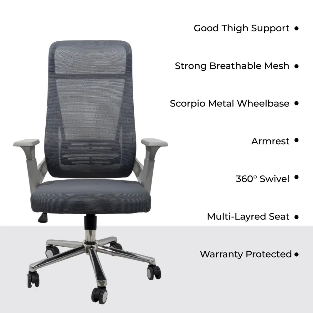 Zeta High Back Ergonomic Office Chair