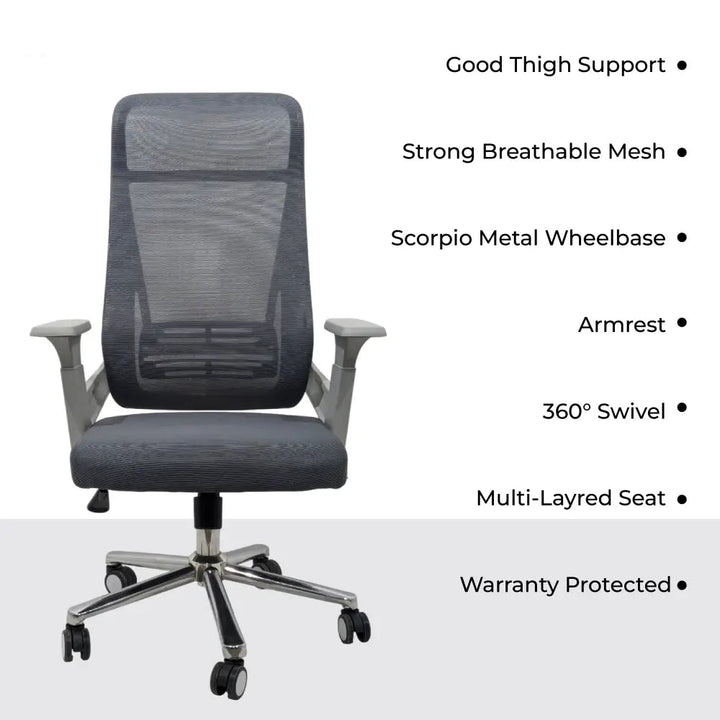 Zeta High Back Ergonomic Office Chair