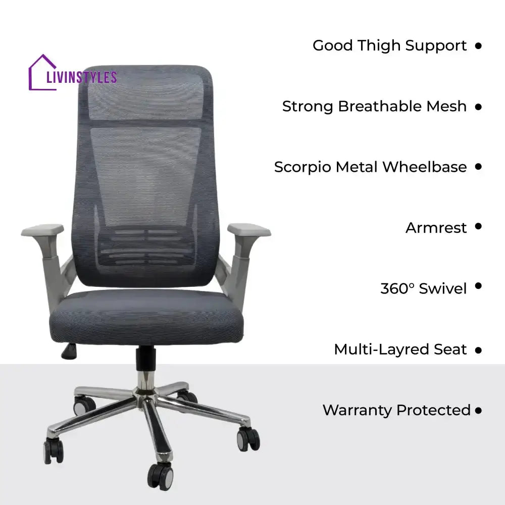 Zeta High Back Ergonomic Office Chair