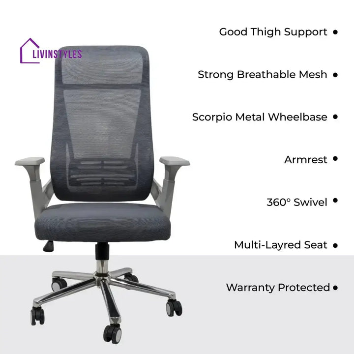 Zeta High Back Ergonomic Office Chair
