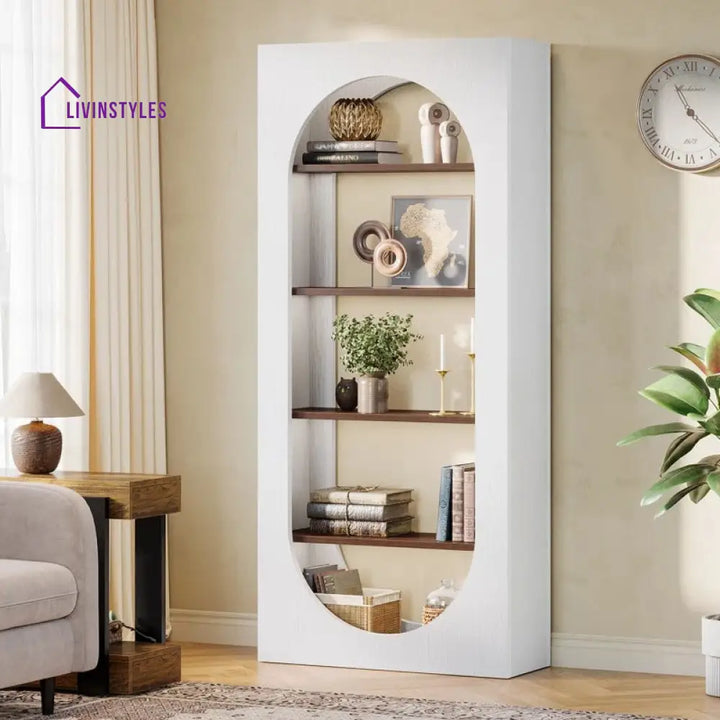 Zinaida Engineered Wood Bookshelves | Bookshelf for Living Room | Bedroom | Drawing Room | Study Room