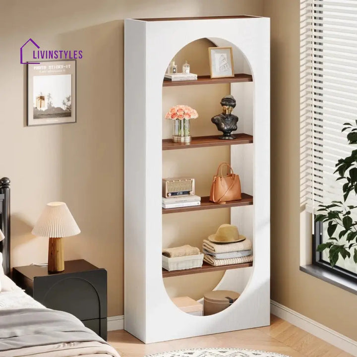 Zinaida Engineered Wood Bookshelves | Bookshelf for Living Room | Bedroom | Drawing Room | Study Room