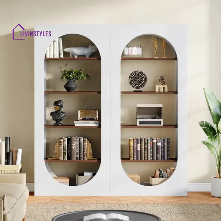 Zinaida Engineered Wood Bookshelves | Bookshelf for Living Room | Bedroom | Drawing Room | Study Room