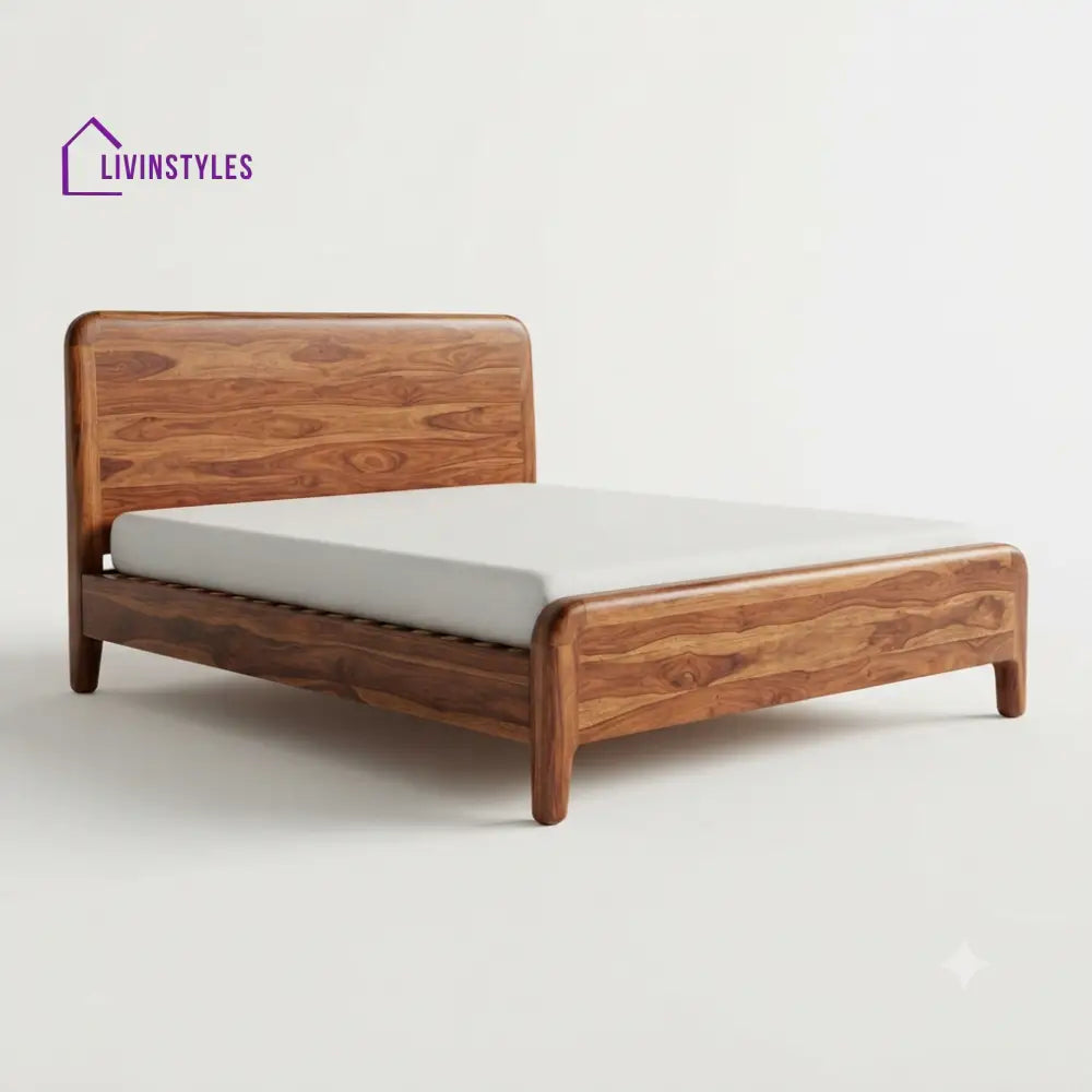 Zinhle Wooden Double Bed | King Size Bed | Queen Size Bed - Bed Without Storage