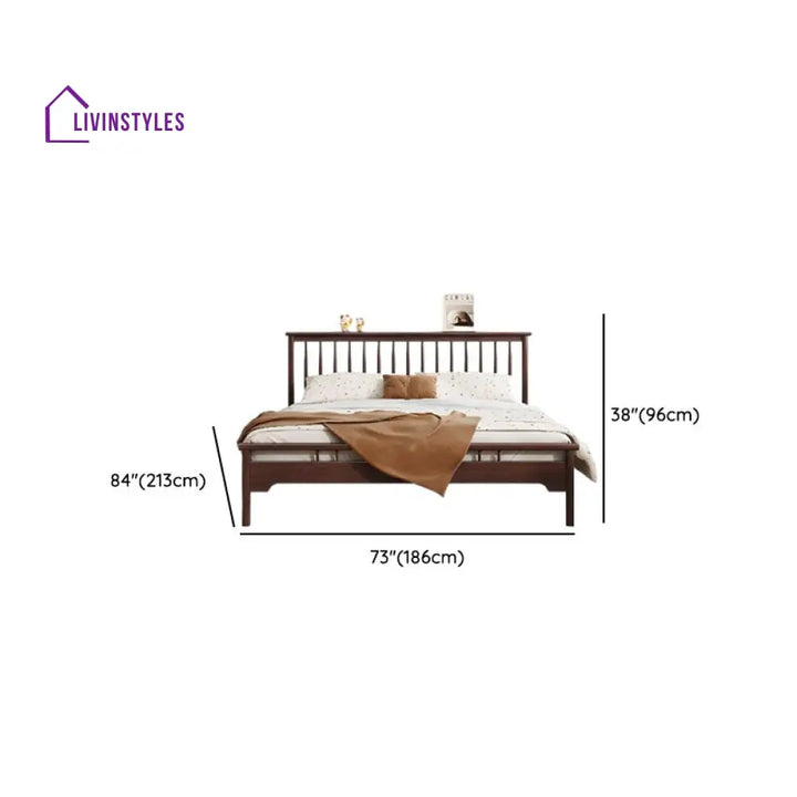 Ziva Solid Wood Bed Without Storage