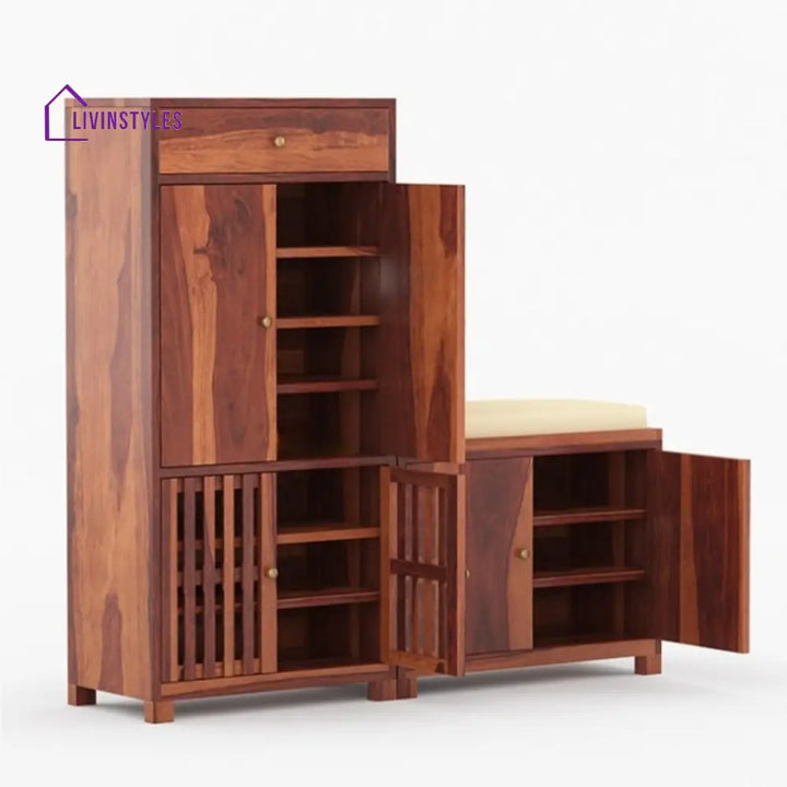 Ziva Solid Wood Shoe Rack