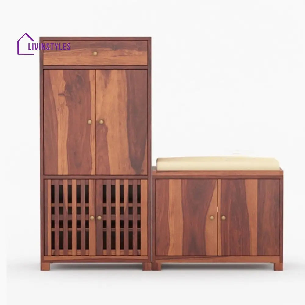 Ziva Solid Wood Shoe Rack