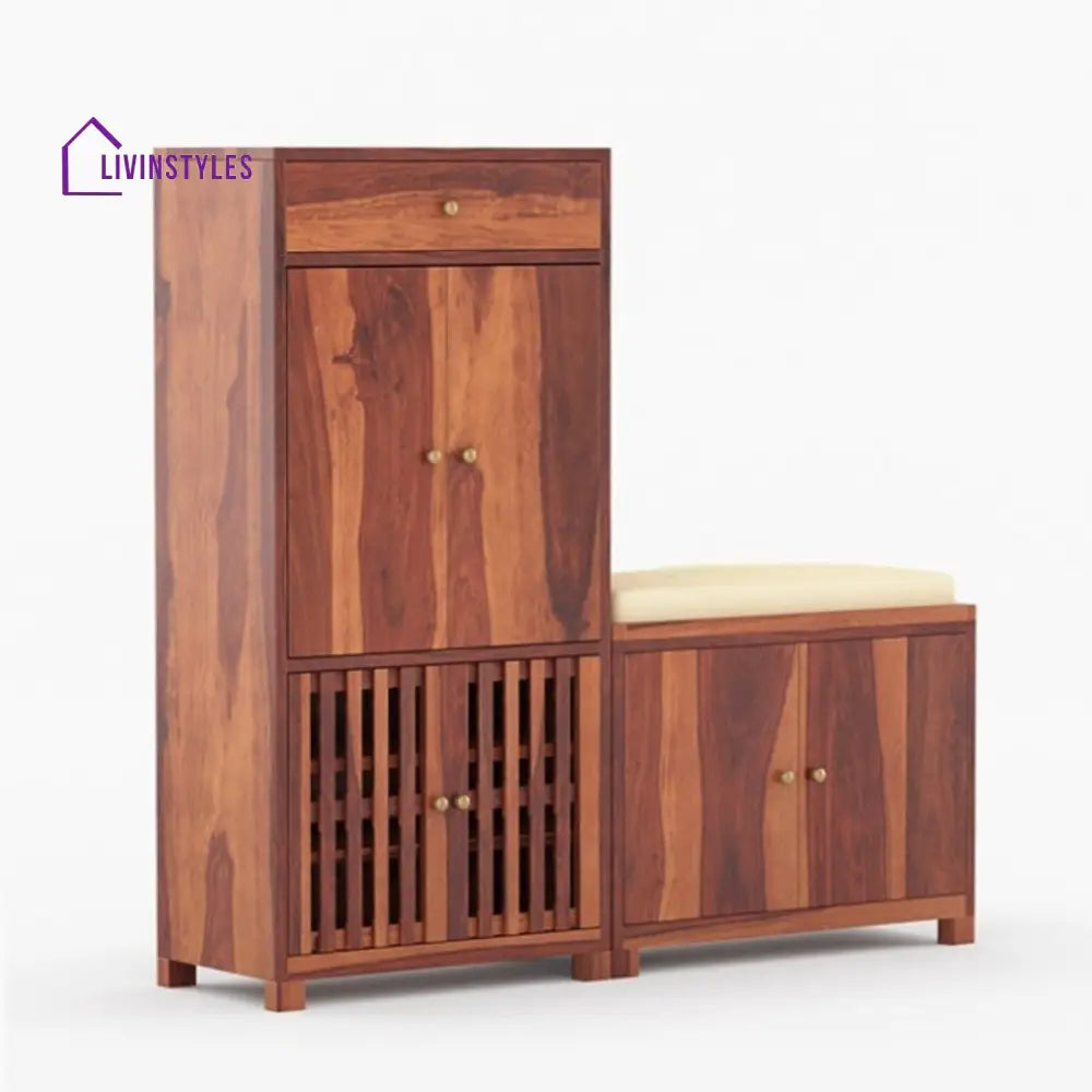 Ziva Solid Wood Shoe Rack