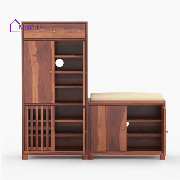 Ziva Solid Wood Shoe Rack