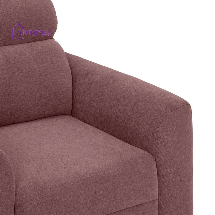 Zivo Plus Dusky Pink Fabric 2 Seater Sofa with Lounger Sofa Cum Lounger