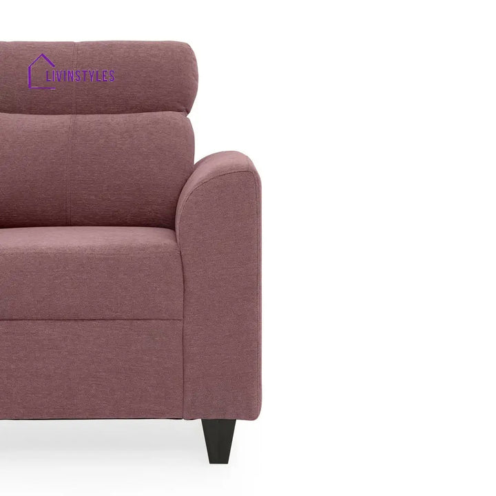 Zivo Plus Dusky Pink Fabric 2 Seater Sofa with Lounger Sofa Cum Lounger
