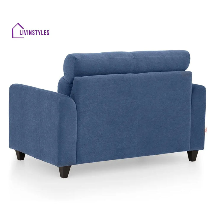 Zivo Plus Twilight Blue Fabric 2 Seater Sofa with Lounger Sofa Cum Lounger