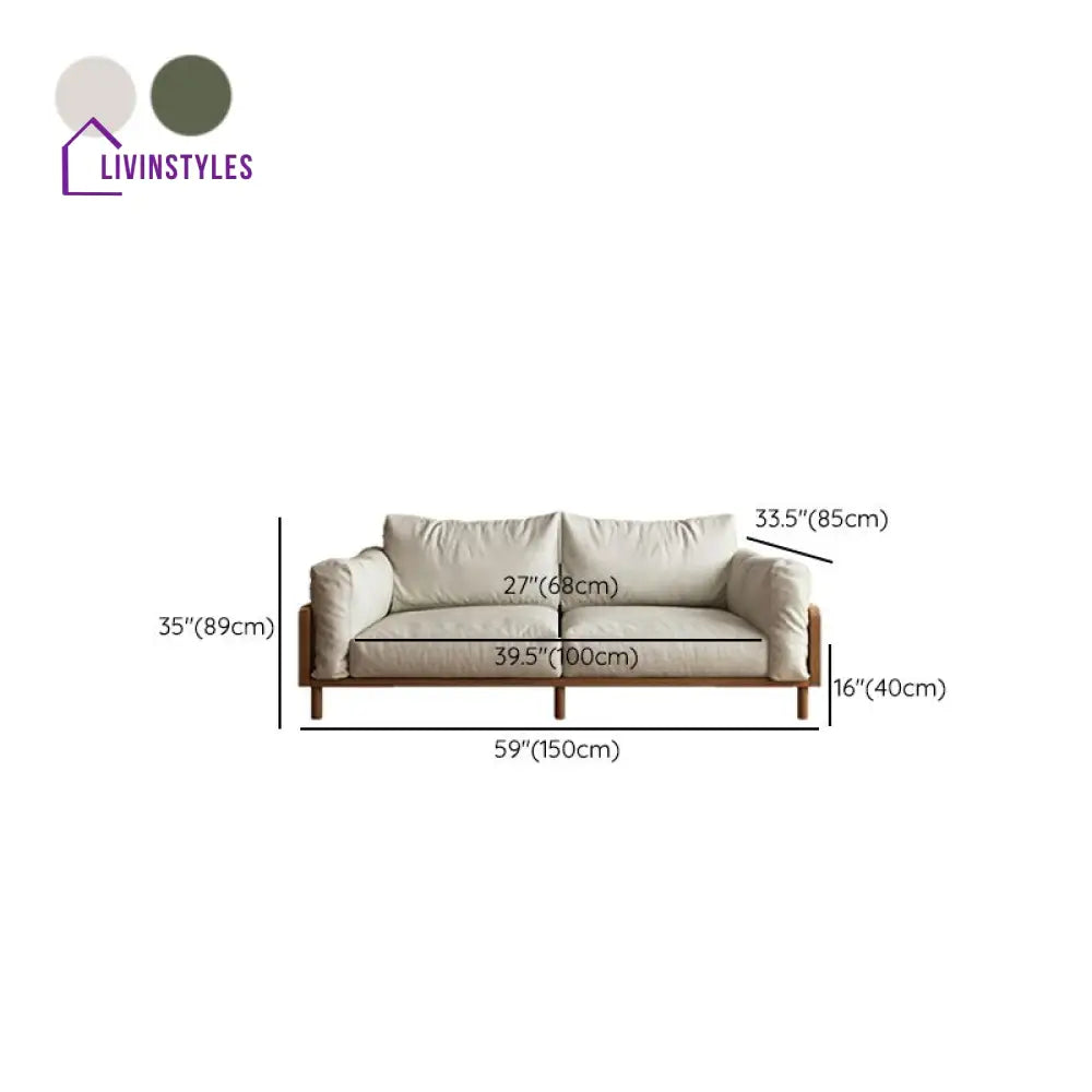 Ziyaara Solid Wood 3 + 2 + 1 Sofa Set for Living Room