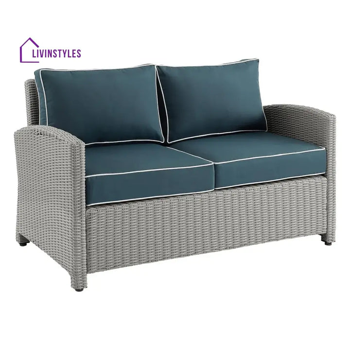 Zoe 4 Pieces Patio Furniture Set Outdoor Sectional Sofa - Sofa Set