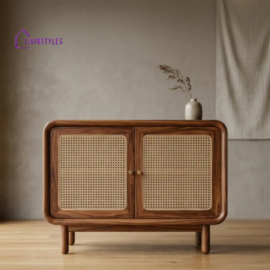 Zoe Solid Wood Sheesham Shoe Rack (Honey Finish)