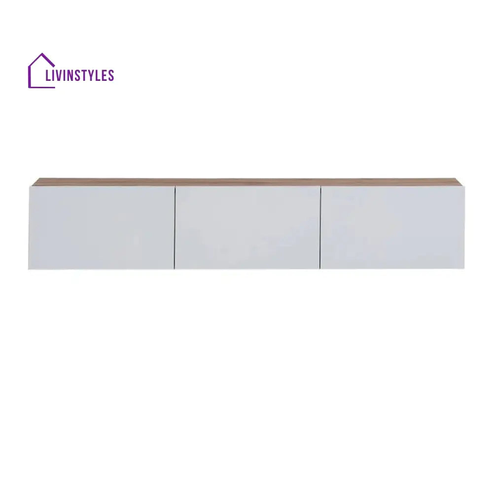 Zoey Wall Mounted Wooden Finish Tv Unit Stand for Living Room